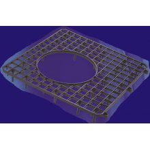 Kümes Yer Izgarası Yuvalıklı 50x50 Siyah